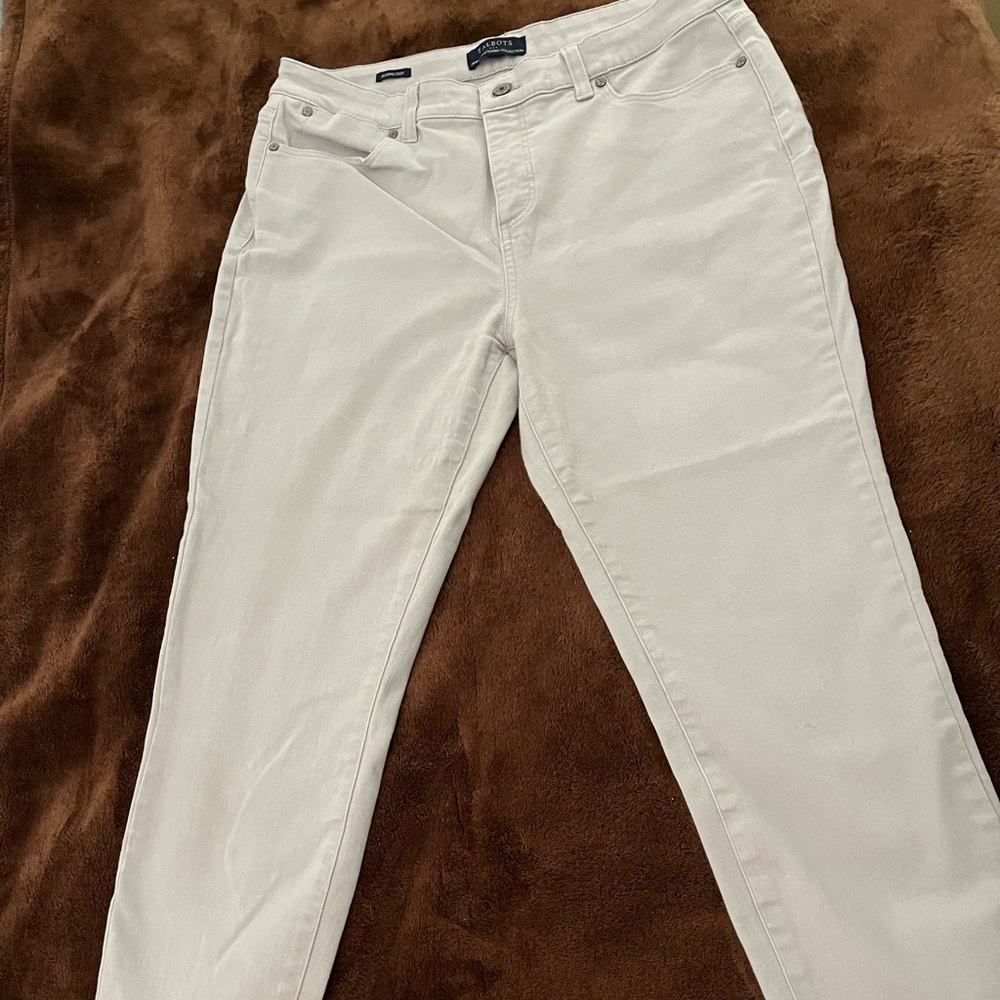 Talbots silver Crop Jegging